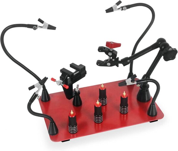 helping hands soldering station with vise